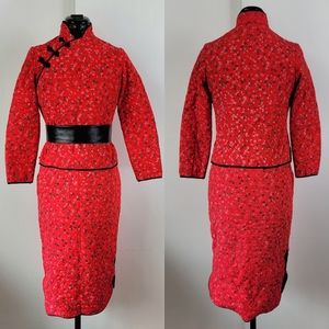 VTG Chinese matching skirt and top set